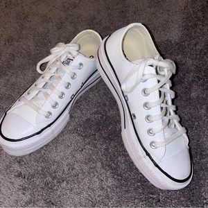 Platform Leather Converse